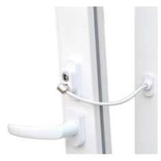 Ограничитель оконный тросовый с ключом WR Palladium