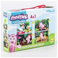 Степ Пазл Напольный пазл-мозаика средний «Лунтик» (Мельница) Step Puzzle