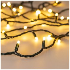 Светодиодная гирлянда ARD-STRING-PRO-1000-GREEN-100LED-MILK-PULSE Warm (230V, 7W) (Ardecoled, IP65) Arlight