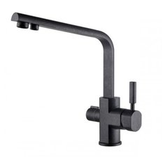 Смеситель для кухни KAISER Decor 40144-2 под фильтр Black Marble