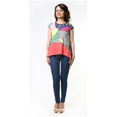 Топ,WHOS_WHO,розовый_желтый,Арт.151B22061 (S)