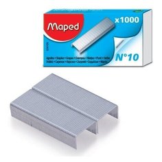 Скобы для степлера №10, 1000 штук, MAPED (Франция), до 20 листов, 324105