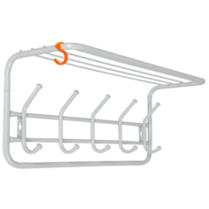 Вешалка с полкой 80 (Белое серебро) ЗМИ