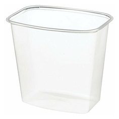 Одноразовый контейнер 1000 мл, комплект 100 шт., без крышки, 138х102 мм, прозрачные, ПП, юпласт, ЮУПМ3317