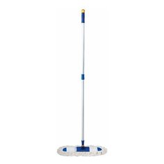 Швабра-рамка 40 см, алюминиевый телескопический черенок 130 см (резьба 1,6 см), МОП хлопок, LAIMA, 601464 Лайма