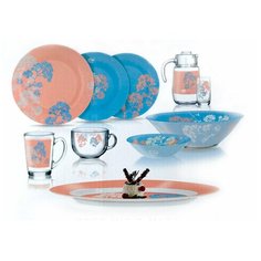 Столовый сервиз AMB ROSE MIX & MATCH 46 предметов 6 персон Luminarc
