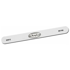 ПИЛКА ПРЯМАЯ, цвет белый, 80/100, 10 штук Alex Beauty Concept