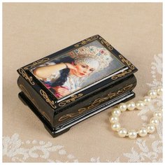 Шкатулка «Барыня», 6×9 см, лаковая миниатюра 2566799 Сима ленд