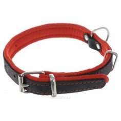 Ошейник фетр 20 черный/красный оф20к (2 шт) Аркон
