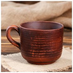 Чашка 0.5 гладкая - вальцованая 5146827 Красная глина