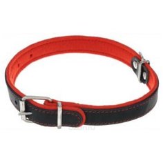 Ошейник фетр 25 черный/красный оф25к (2 шт) Аркон