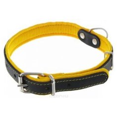 Ошейник фетр 25 черный/желтый оф25ж (2 шт) Аркон