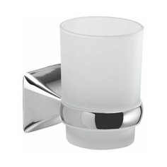 Настенный стеклянный стакан Gedy G-Cervino, хром