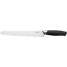 Нож для хлеба FISKARS Functional Form+, лезвие 24 см, серебристый/черный