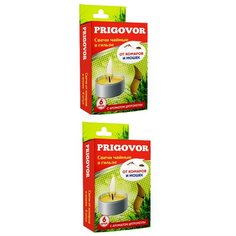 Prigovor. Свеча от комаров и мошек 6 шт с ароматом цитронеллы. Набор из 2 штук