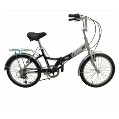 TOTEM SF-276A, складной велосипед, колёса 20", V-br, рама: Al , 6 скор.