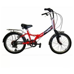 TOTEM SF-276A susp, складной велосипед, колёса 20", V-br, рама: Al , передний. аморт., 6 скор.