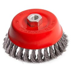 2302053 Щетка-крацовка чашечная, для УШМ, стальная жгут. проволока, 125мм, T4P