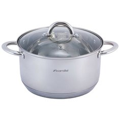 Кастрюля 6 л. из нержавеющей стали Kamille KM-5774