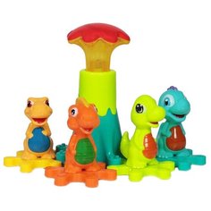 Интерактивная развивающая игрушка Babycare Динозаврики (BC1005), разноцветный