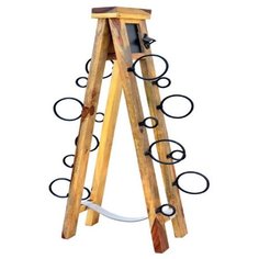 Этажерка TetChair Бомбей 7167, материал: массив дерева, ШxГxВ: 15х34х117 см, натуральный