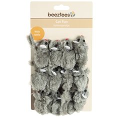 Набор игрушек для кошек Beeztees Мышь-погремушка (430250) grey