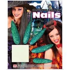 Накладные ногти зелёные (4298) Widmann