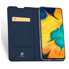 Флип чехол-книжка для Samsung Galaxy S20 FE с функцией подставки и с отсеком для карт синий 100gadgets