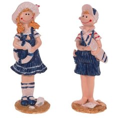 Фигурка декоративная "Моряк/Морячка", 726166, 5/5/17 см. РЕМЕКО