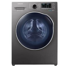 Стиральная машина Samsung WD80K52E0AX, ускоренная стирка, стирка с паром, Digital Inverter, Серый