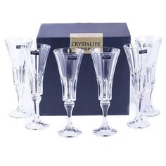 Набор фужеров 180 мл 6шт "Веллингтон" Crystalite Bohemia