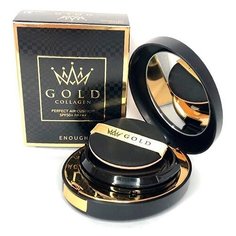 Enough Тональный крем Gold Collagen Perfect Air Cushion, 15 г, оттенок: 13 светлый бежевый