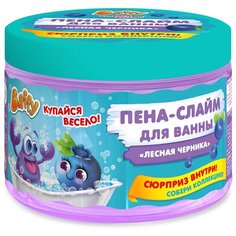 Пена-слайм для ванны детская с сюрпризом "Лесная черника", 300 мл Baffy