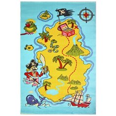 Ковер детский цвет голубой/желтый 100 x 150 арт. УКД-2001 Kamalak Tekstil