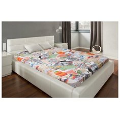 Простыня Этель 180*220см "Путешествие", 100% хлопок, бязь, 125 г/м² 5501483