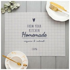 Салфетка на стол "Homemade" ПВХ, 40х29 см 5387130 Доляна