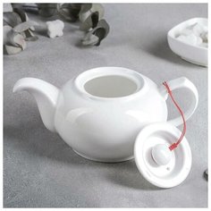 Чайник заварочный Wilmax England 500 мл, цвет белый