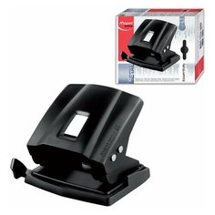 Дырокол MAPED (Франция) "Essentials Metal", металлический, большой, на 35 листов, черный, 403411