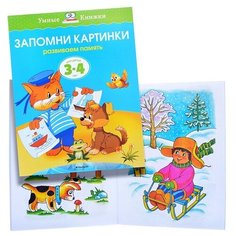 Умная книжка 3-4 года. Запомни картинки Machaon