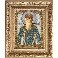 Набор для вышивания бисером "Святой Вадим", Русская искусница, 12,5 х 16,3 см, арт. 227