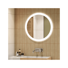 Зеркало Континент Rinaldi LED (D 77 см, LED подсветка, сенсорный выключатель, антизапотевание)