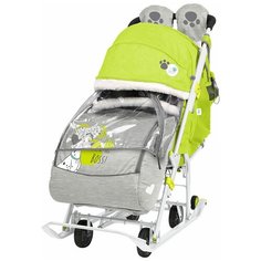 Санки-коляска Nika Disney baby 2 С далматинцами лимонный