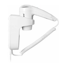 Фен для волос настенный SONNEN HD-1288D, 1200 Вт, пластиковый корпус, 4 скорости, белый, 604197