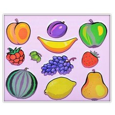 Трафареты пластиковые. Фрукты и ягоды. Дрофа Медиа