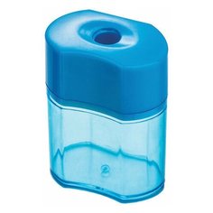 Точилка пифагор "Ergo", с контейнером, пластиковая, корпус ассорти, 228437