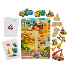 Пазл-сортер "Игра на липучке с карточками "Строительная площадка" Ань Янь