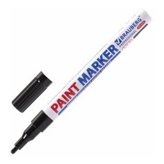 Маркер-краска лаковый (paint marker) 2 мм, черный, нитро-основа, алюминиевый корпус, BRAUBERG PROFESSIONAL PLUS, 151439