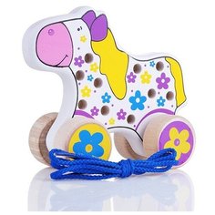 Шнуровка-каталка "Лошадь" Alatoys