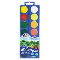 Краски акварельные ЛУЧ "Фантазия", 14 цветов (8 классических + 6 флуорисцентных), 30С 1902-08