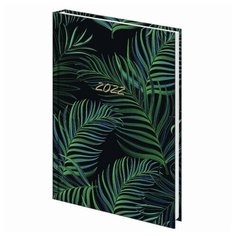 Ежедневник датированный 2022 (145х215 мм), А5, STAFF, ламинированная обложка, "Tropical", 113344